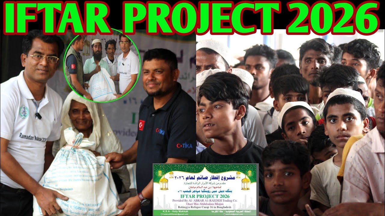 Today, we distributed Iftar to more than 400 fire-affected families in Camp 16. This Ramadan.