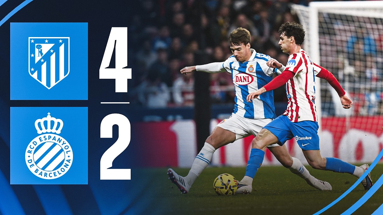 ⚽ RESUM J25 | Atlético de Madrid 4-2 Espanyol | #LaLigaHighlights