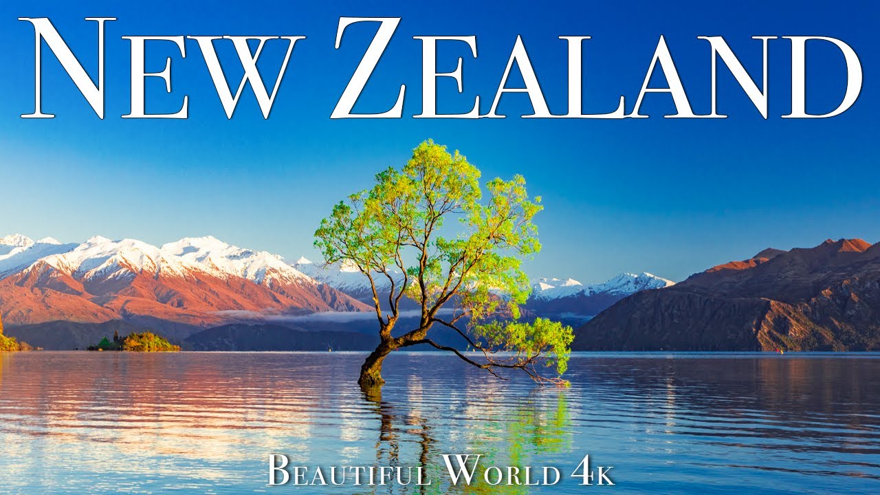 Новая Зеландия 4K Nature Relaxation Film - Meditation Relaxing Music - Удивительная природа