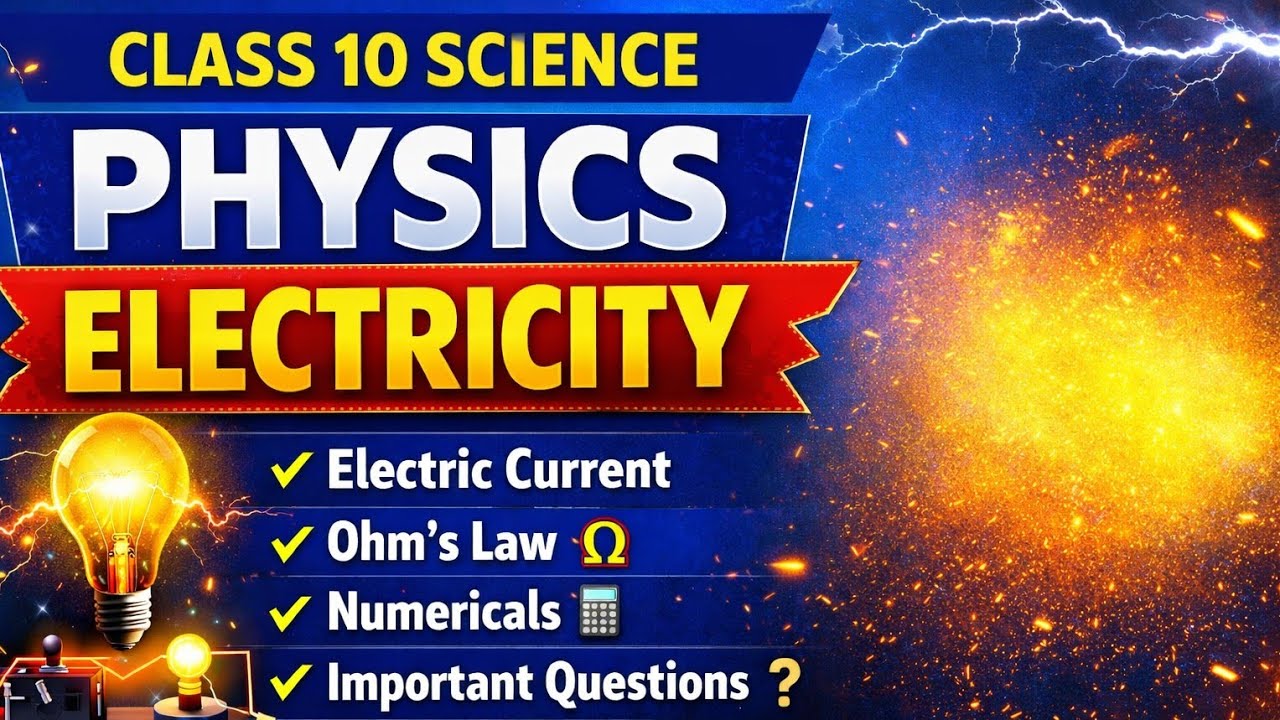Class 10 Science Physics | Electricity Chapter Full Explanation in Hindi | UP Board 2026