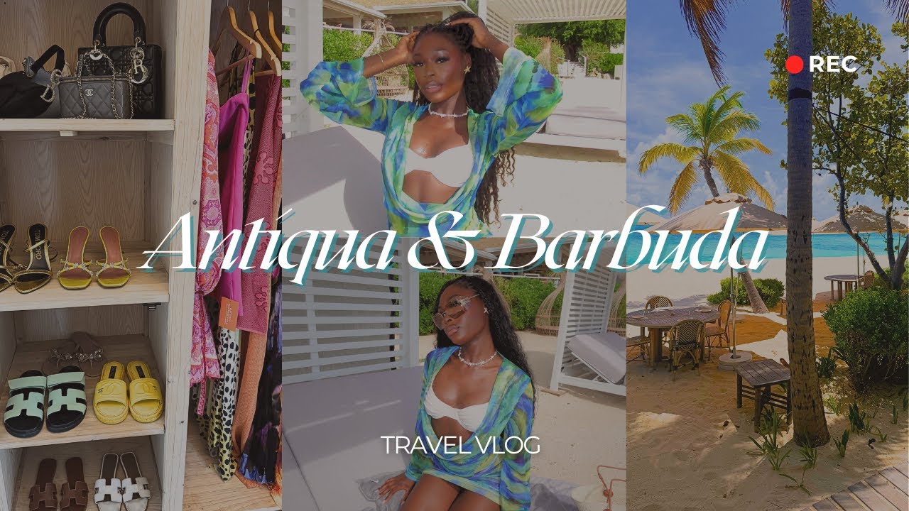 antigua & barbuda travel vlog | vacay outfits + nobu private island + swimming w/ stingrays & moreee