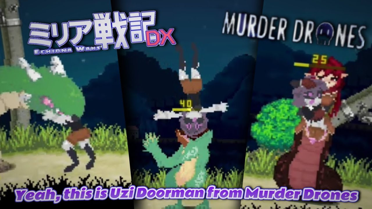 I think she underestimated them... | Uzi from Murder Drones in Echidna Wars DX