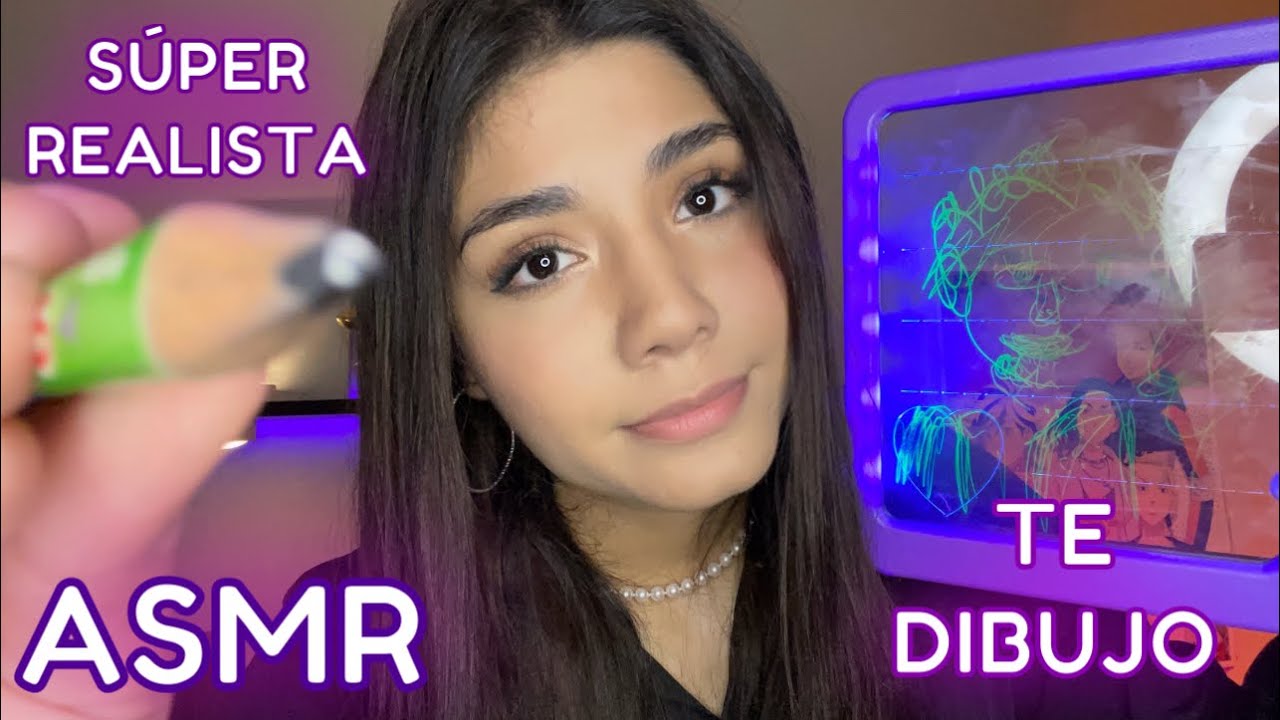 ASMR ESPAÑOL / Te DIBUJO LA CARA (muy REALISTA) + ATENCIÓN PERSONAL + Mouth Sounds