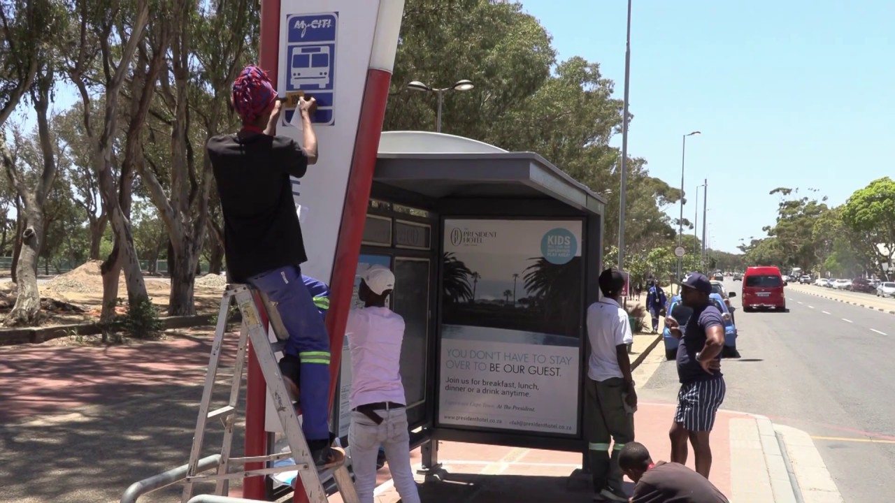 MyCiTi Bus Station Signage in Cape Town Printed on FastCOLOUR XP600 Printer and Spagi Signs