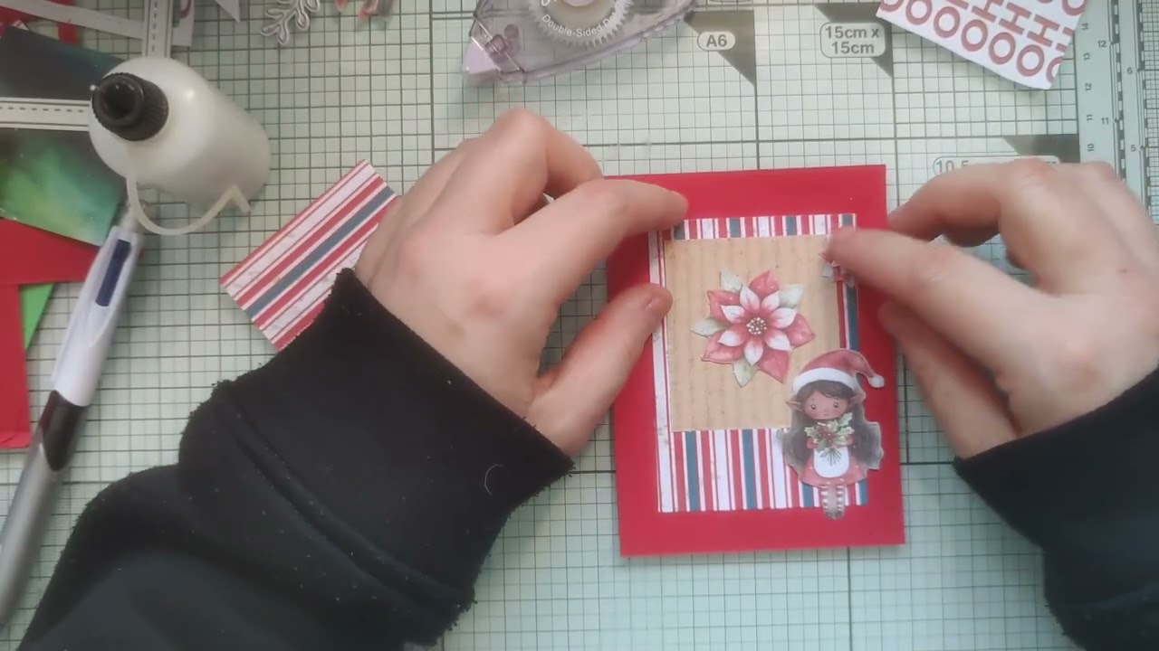 Défi du 14 theme poinsettia & ouverture du calendrier @rosebonboncoco 
