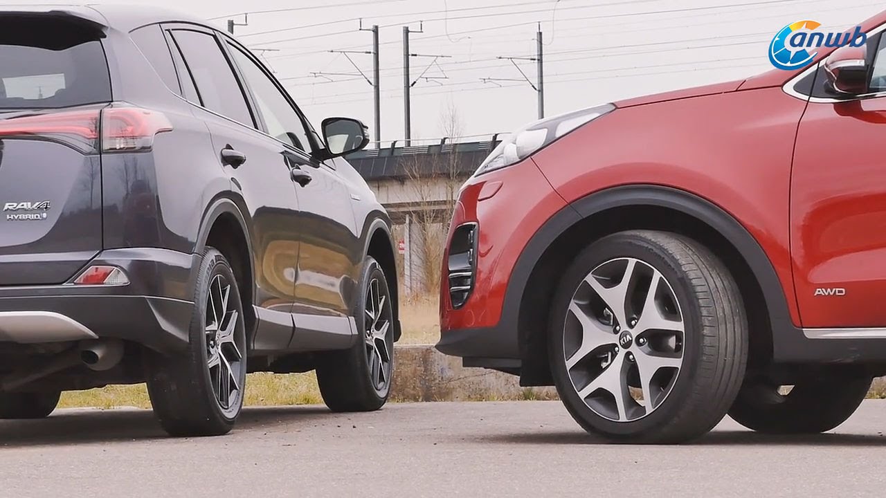 ANWB dubbeltest Kia Sportage vs Toyota RAV4 Hybrid 2016
