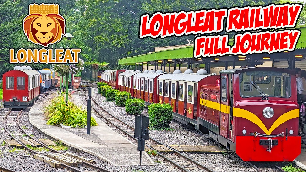 Longleat Railway Train Ride at Longleat Safari Park (Aug 2023) [4K]