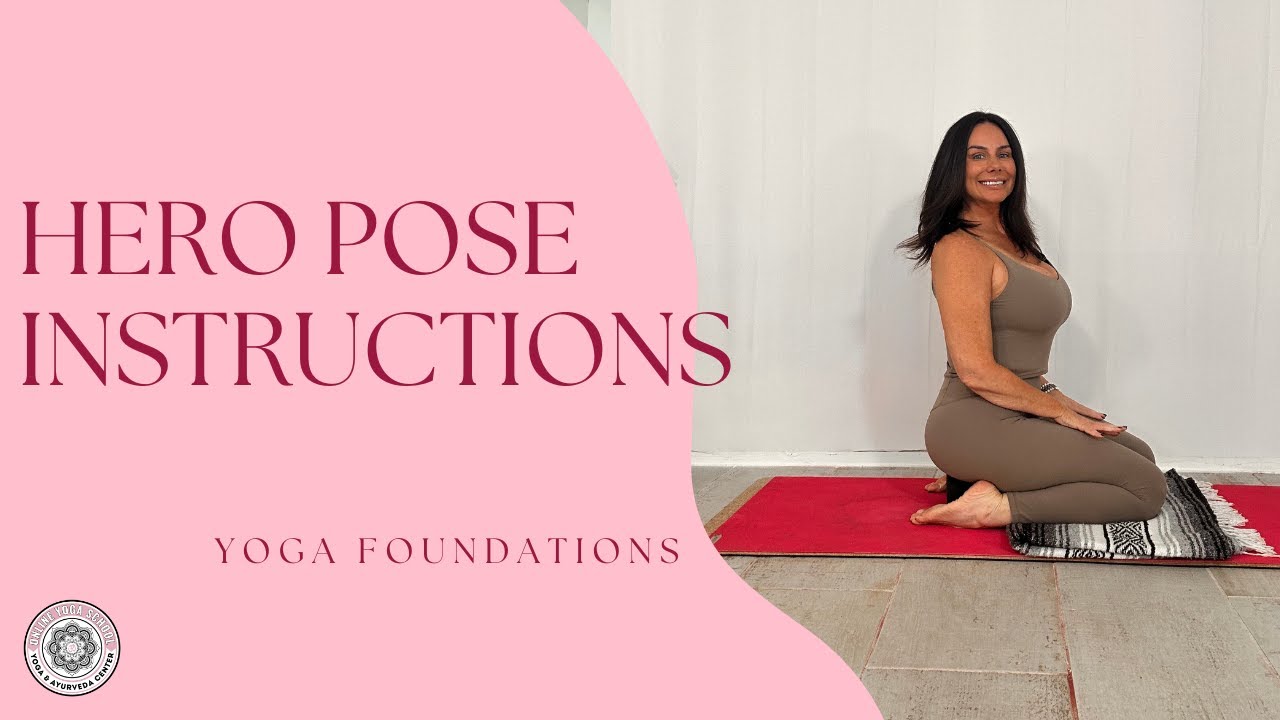 How to do Hero Pose ~ Virasana Instructions ~ Online Yoga School