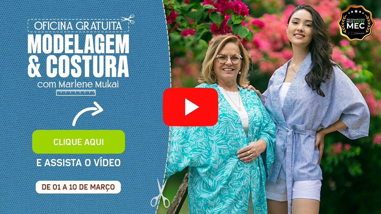Oficina Gratuita de Modelagem e Costura com Marlene Mukai e Maximus Tecidos