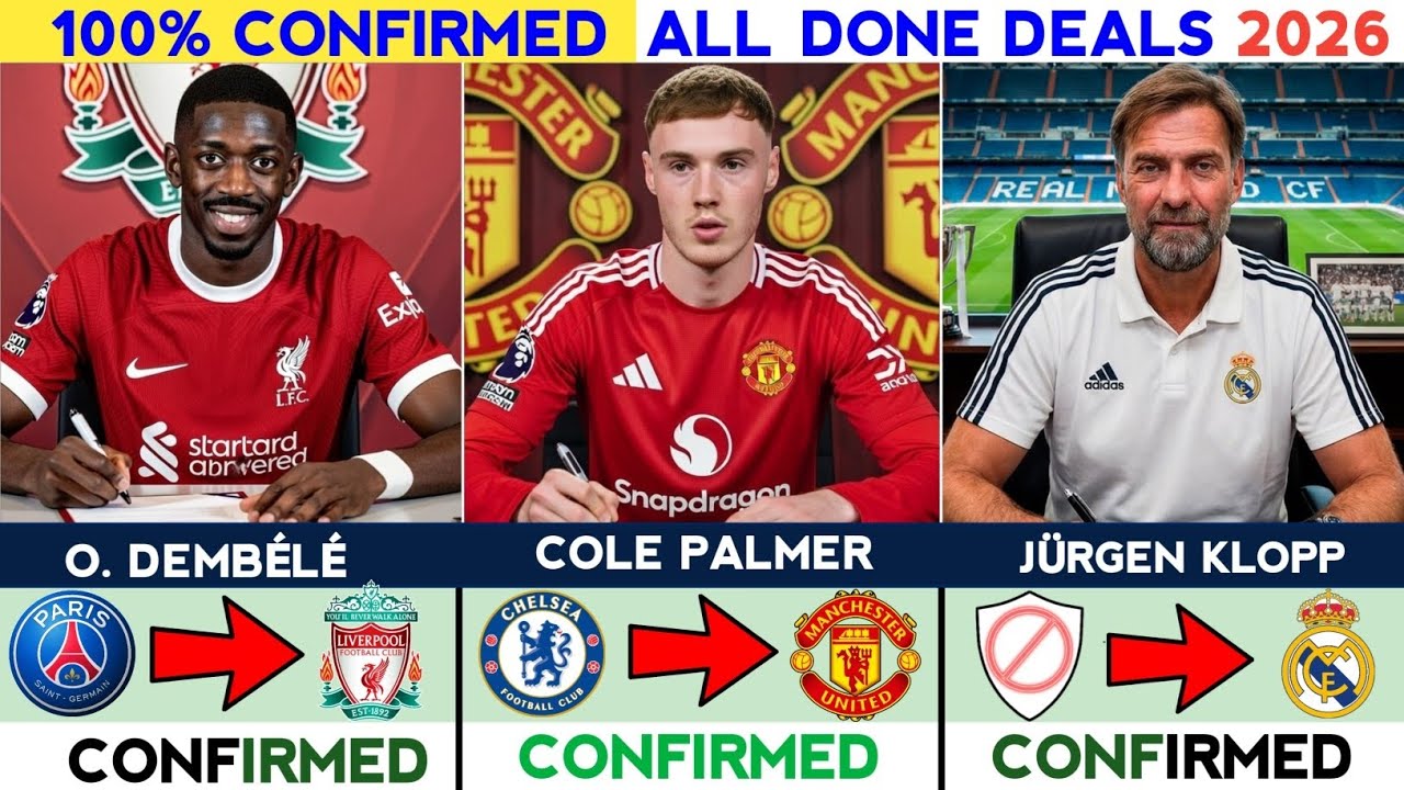 🚨CONFIRMED DONE DEALS 2026: BALEBA, ALVAREZ, VINÍCIUS, XABI ALONSO, RASHFORD | RUMOURS & TRANSFERS💥