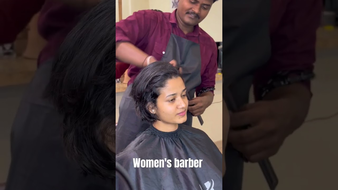 Indian women long to short pixie hairstyle #hair #haircut #hairstyle #barberlove #pixie #pixiehair