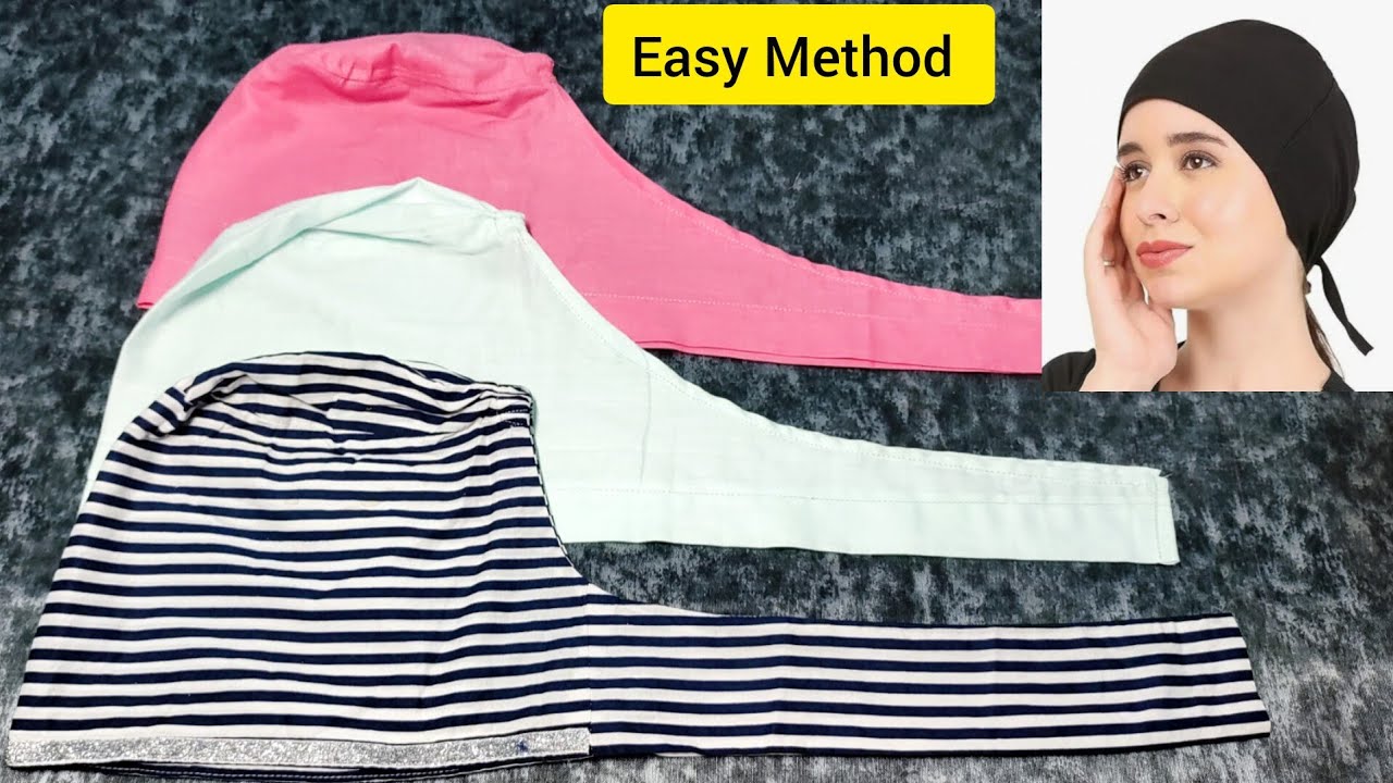 Hijab Cap Cutting And Stitching/ Inner Hijab Cap Cutting Stitching/Tube Inner Cap DIYHijab Cap Style