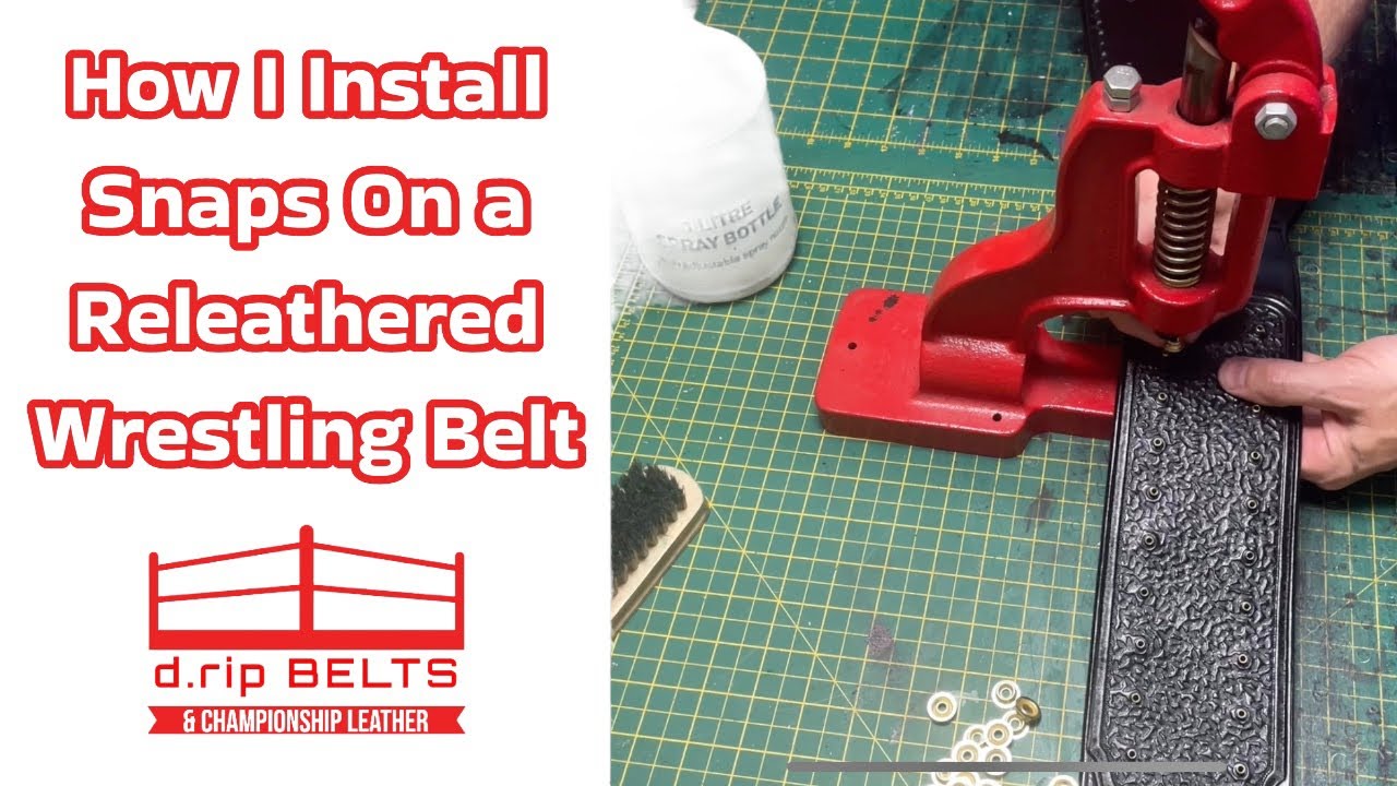 How to install snaps to a Wrestling Belt 🤓🤓#wrestlingbelt #replicabelt