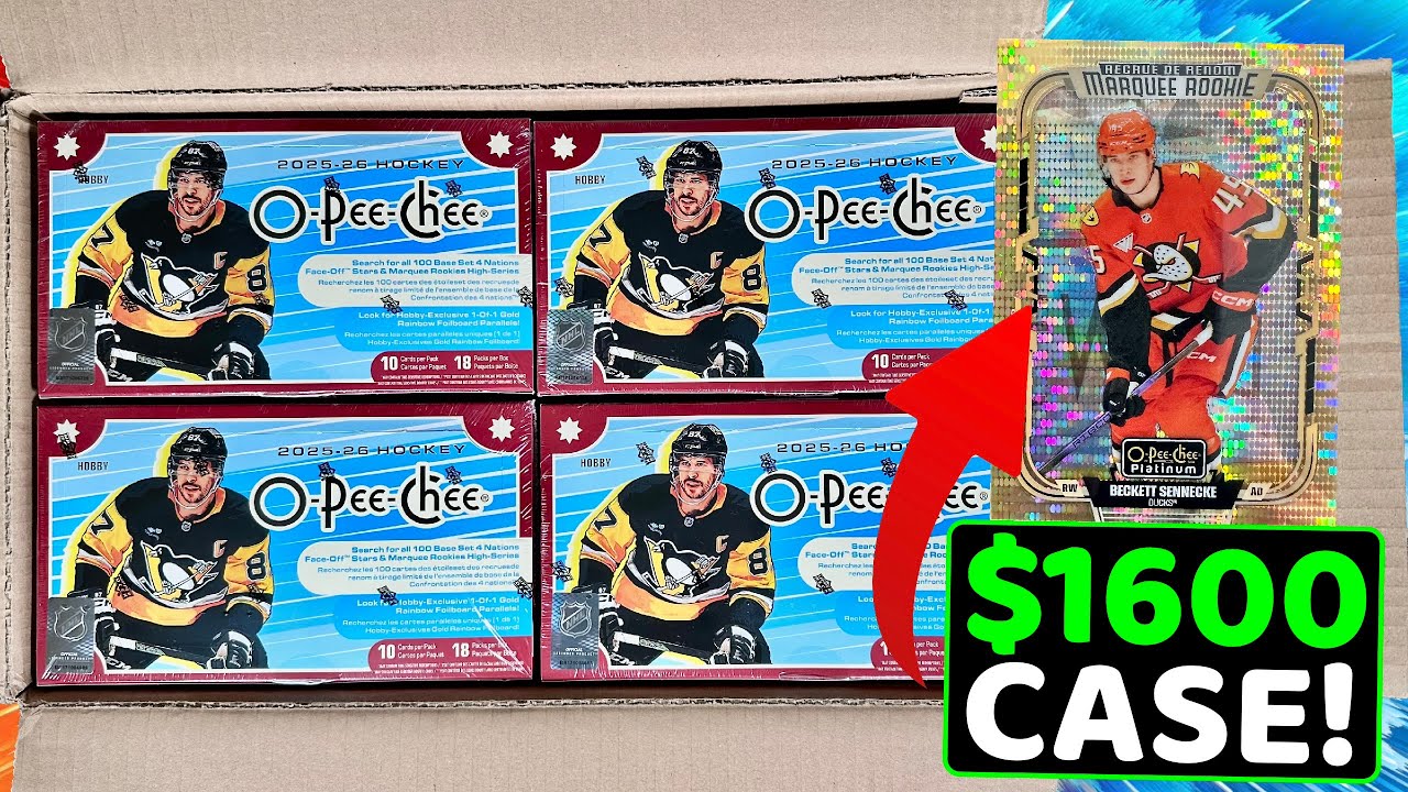 CAN THE HOT STREAK CONTINUE? 2025-26 O-Pee-Chee Hockey Hobby Case Break Part 1