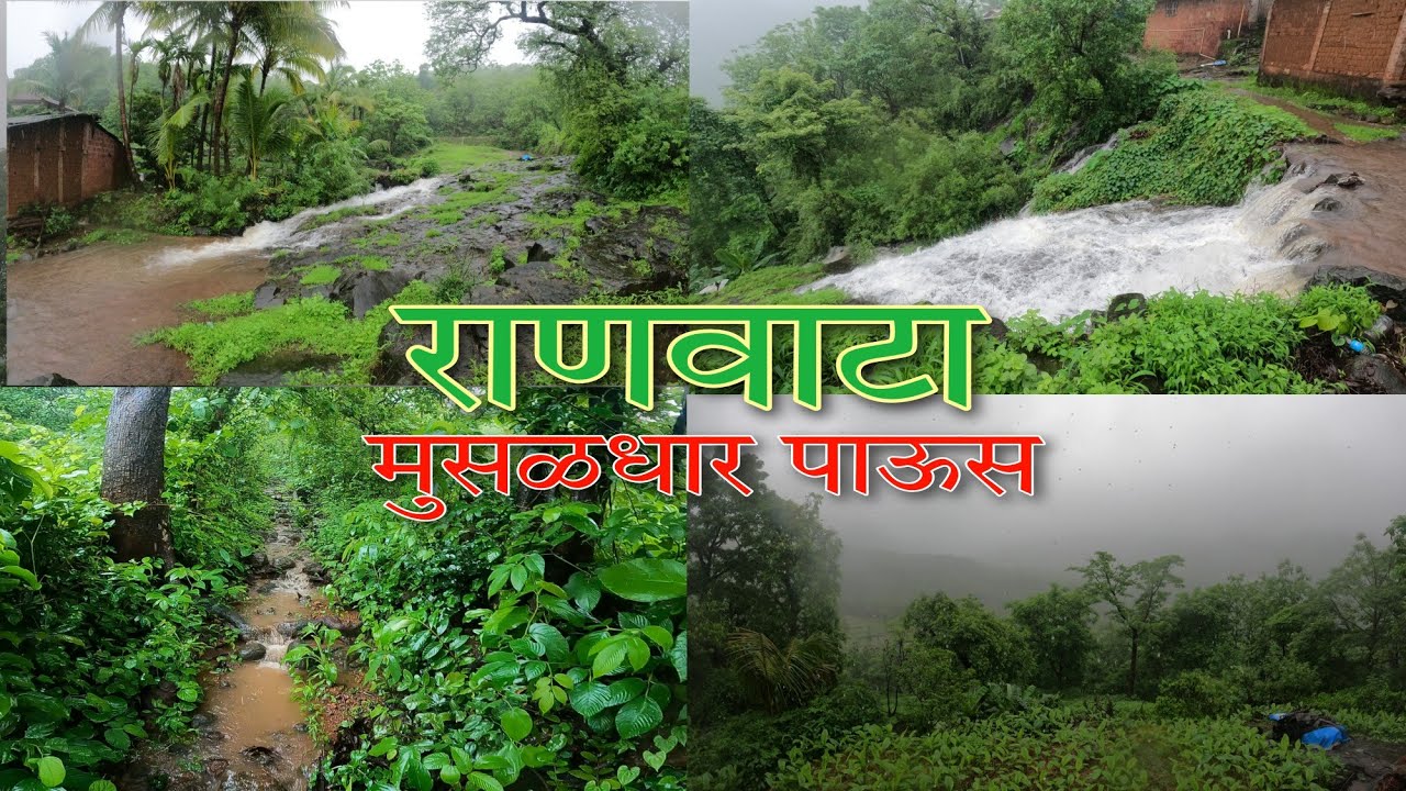 मुसळधार पाऊस आणि जंगलात भटकंती | heavy rain in my village | konkan journey.