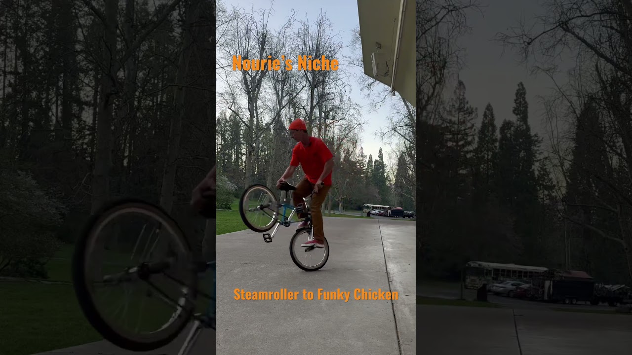 Nourie&rsquo;s Niche - Steamroller to Funky Chicken #bmxstunts #howto #flatland #bike