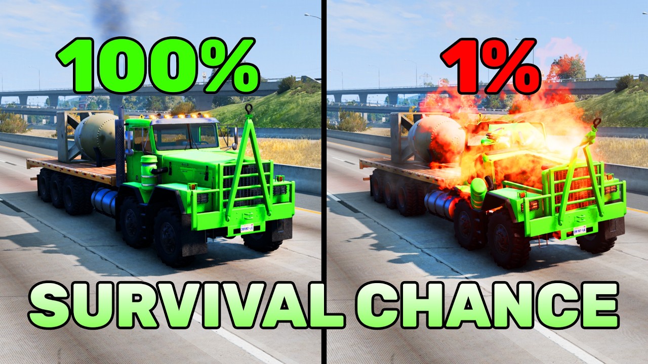 Best Of BeamNG.drive Realistic Crashes #14 | Epic Survival Chance Test