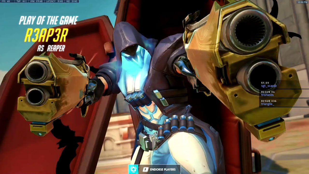 Spirit Dominating as Reaper! 41 elims! POTG! [ Overwatch Season 27 Top 500 ]