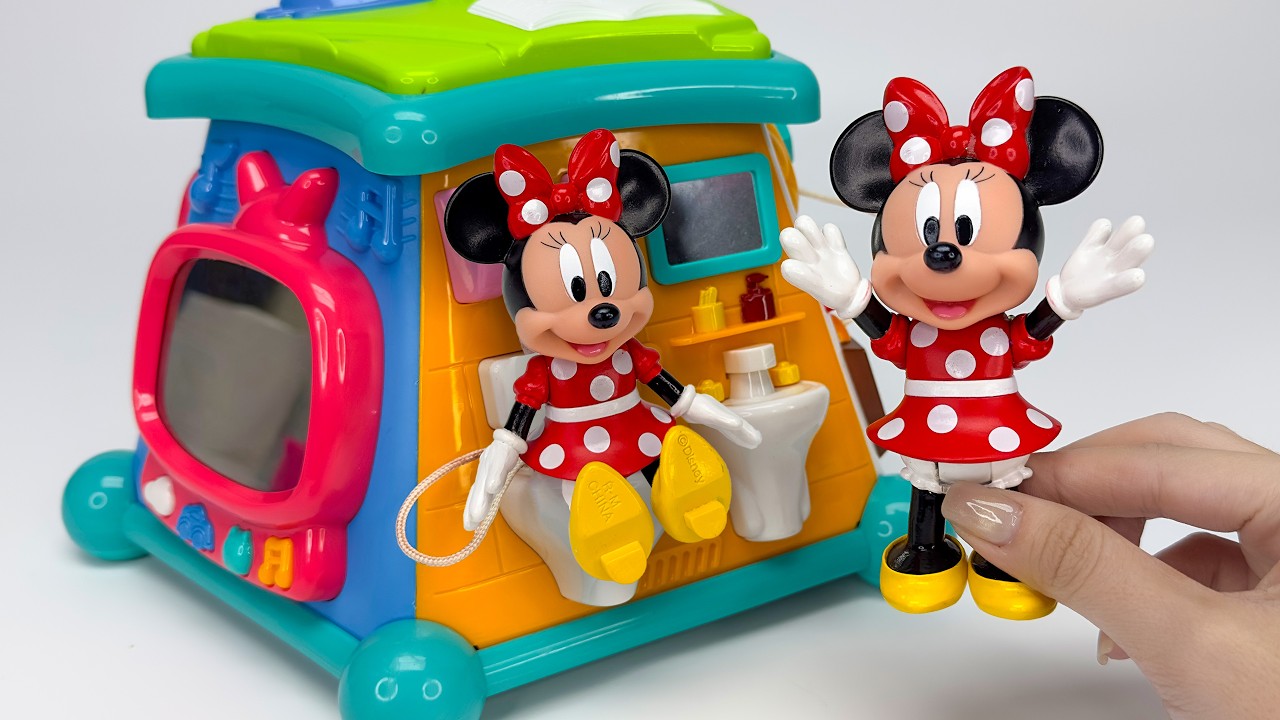 🎀Minnie Mouse🎀 💩Mickey Mouse Potty training Toy & Eating ASMR🚽 colección de juguetes Disney