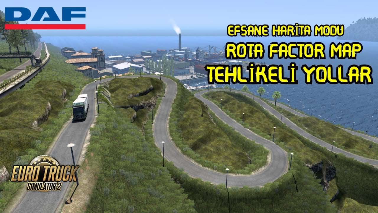 ETS 2-ROTA FACTOR MAP-TEHLİKELİ YOLLAR-LOGİTECH G29 GAMEPLAY-