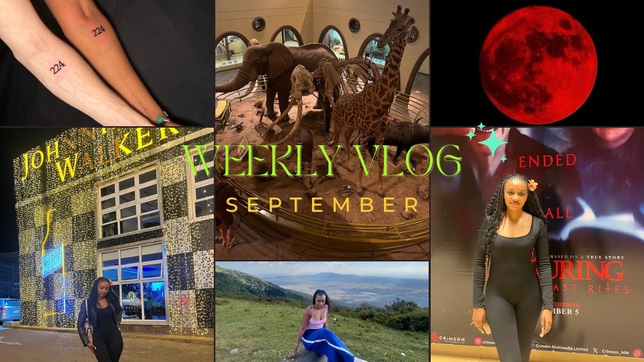 New Tattoos |Blood moon 🌖 |Movie premiere||National museum| September Weekly Vlog✨