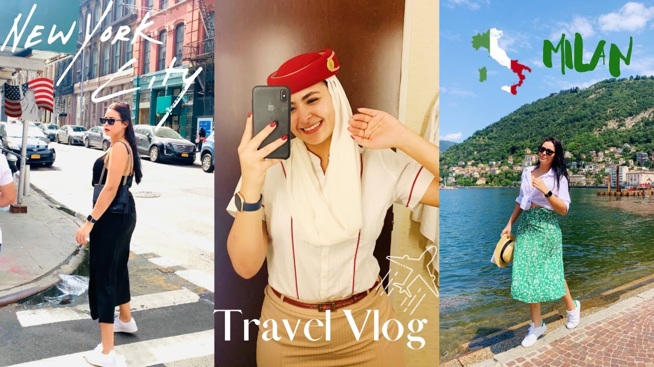 FOLLOW ME TO MILAN🇮🇹AND NEW YORK🇺🇸|TRAVEL VLOG | LIFE OF A FLIGHT ATTENDANT| EMIRATES CABIN CREW