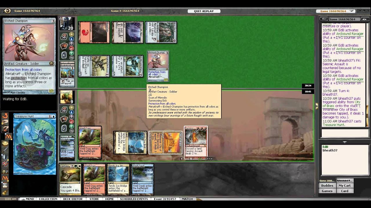 MtgUK - Modern Daily - Cascade Swans Round 4 Game 3