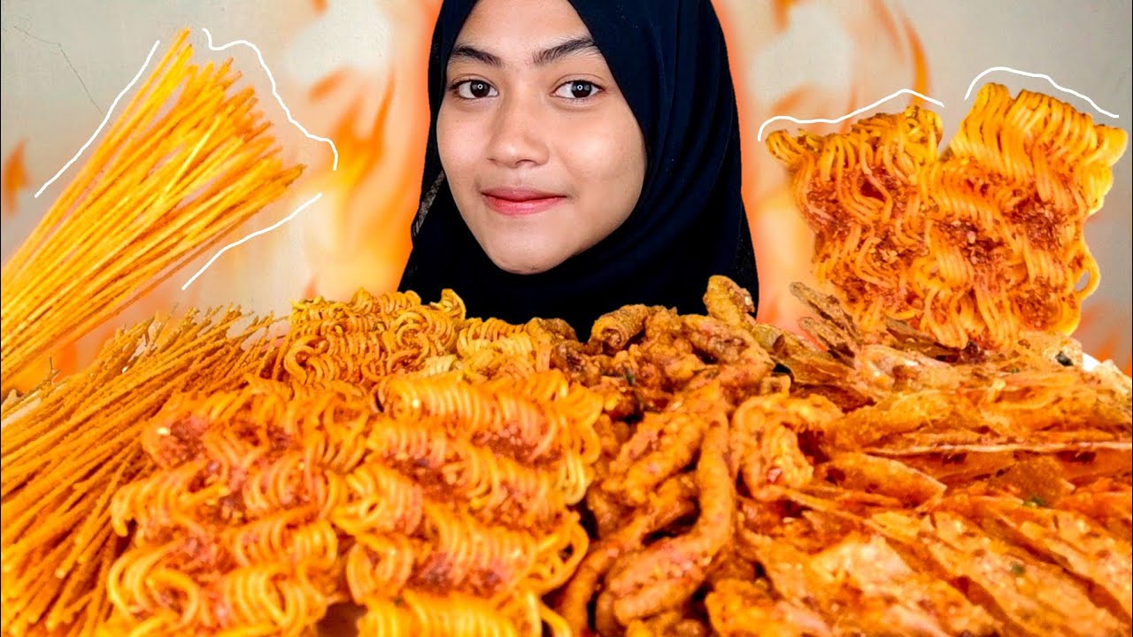 EXTREME CRUNCHY | MUKBANG CEMILAN VIRAL | KRIPCA USUS MIE LIDI | MUKBANG ASMR