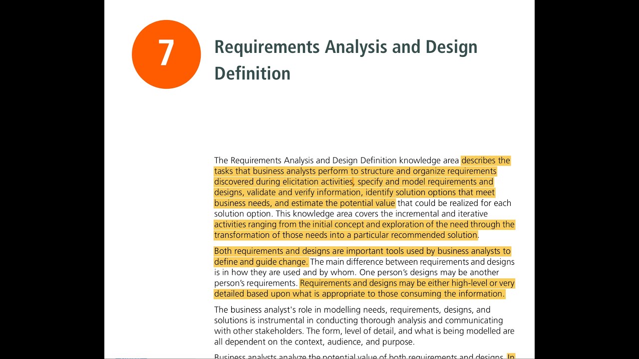 BABOK Guide v3 Audiobook - Requirements Analysis and Design Definition