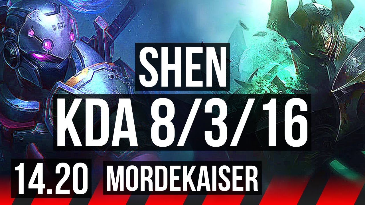 SHEN vs MORDEKAISER (TOP) | 8/3/16, 33k DMG | EUW Master | 14.20