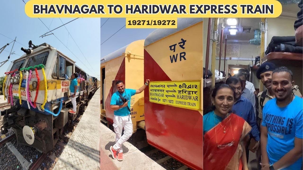 19271 Bhavnagar Haridwar Express Train | Special Inauguration Journey | Indian Railway | bbr Vloggs