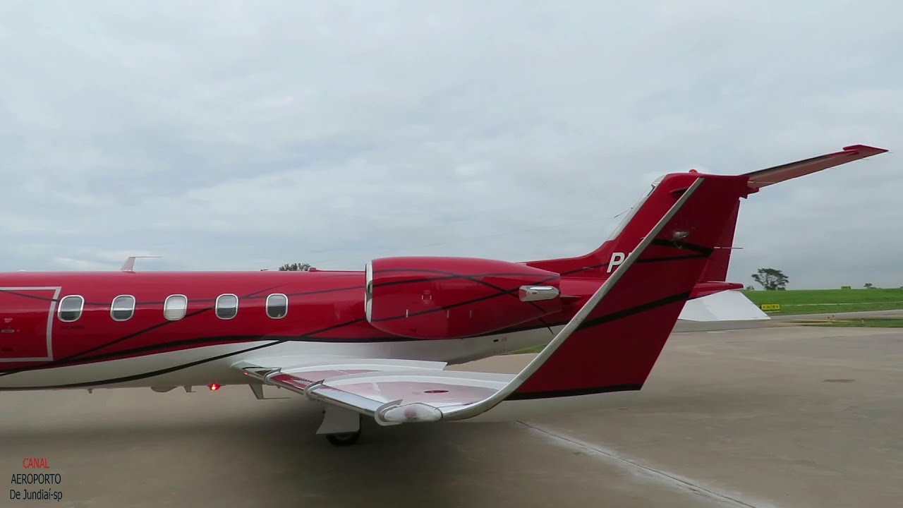 Bombardier Learjet 31A Acionamento Taxi e Decolagem Com Fonia-Aeroporto De Jundiaí-sp