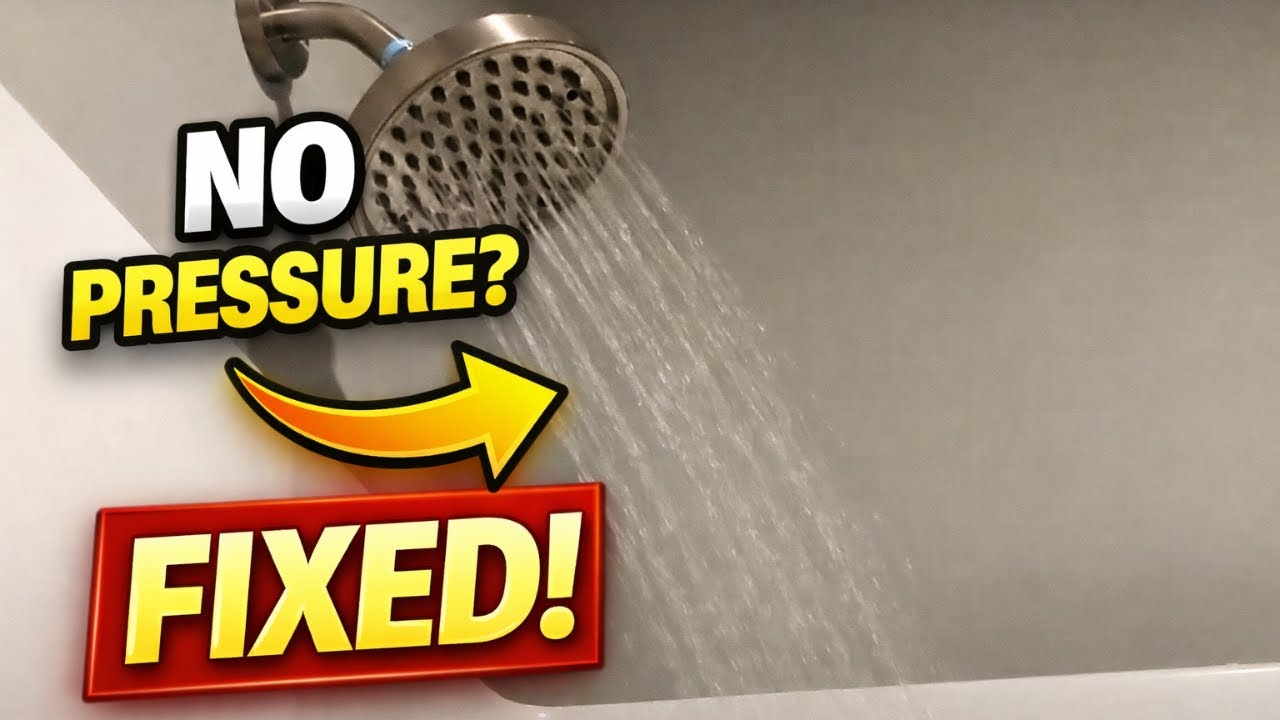 Low Shower Water Pressure Easy DIY Fix Step by Step
