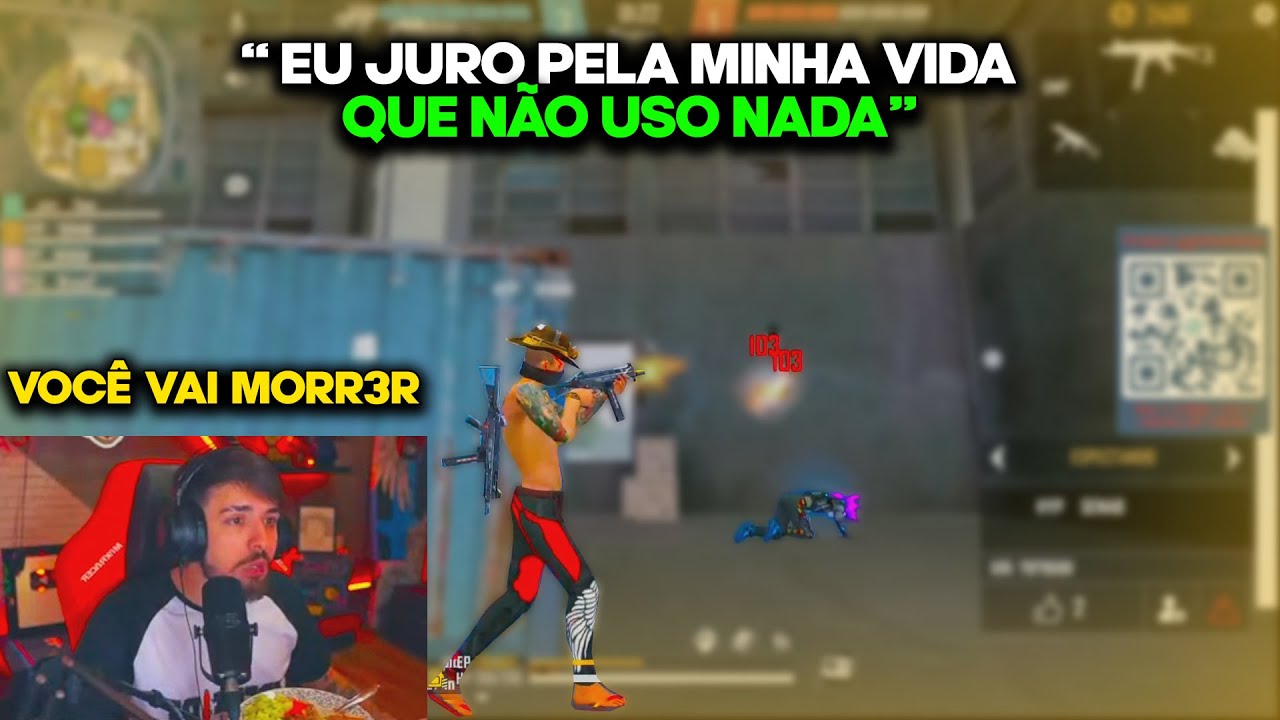 ESSE CARA JUROU PELA VIDA DELE QUE NÃO ERA HACK MAS FOI PEGO!!!