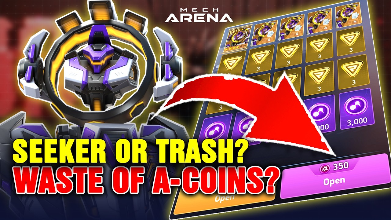 DON&rsquo;T WASTE YOUR A-COINS! 😱 Suppressor 6 vs Seeker | Mech Arena Event Crate Rush
