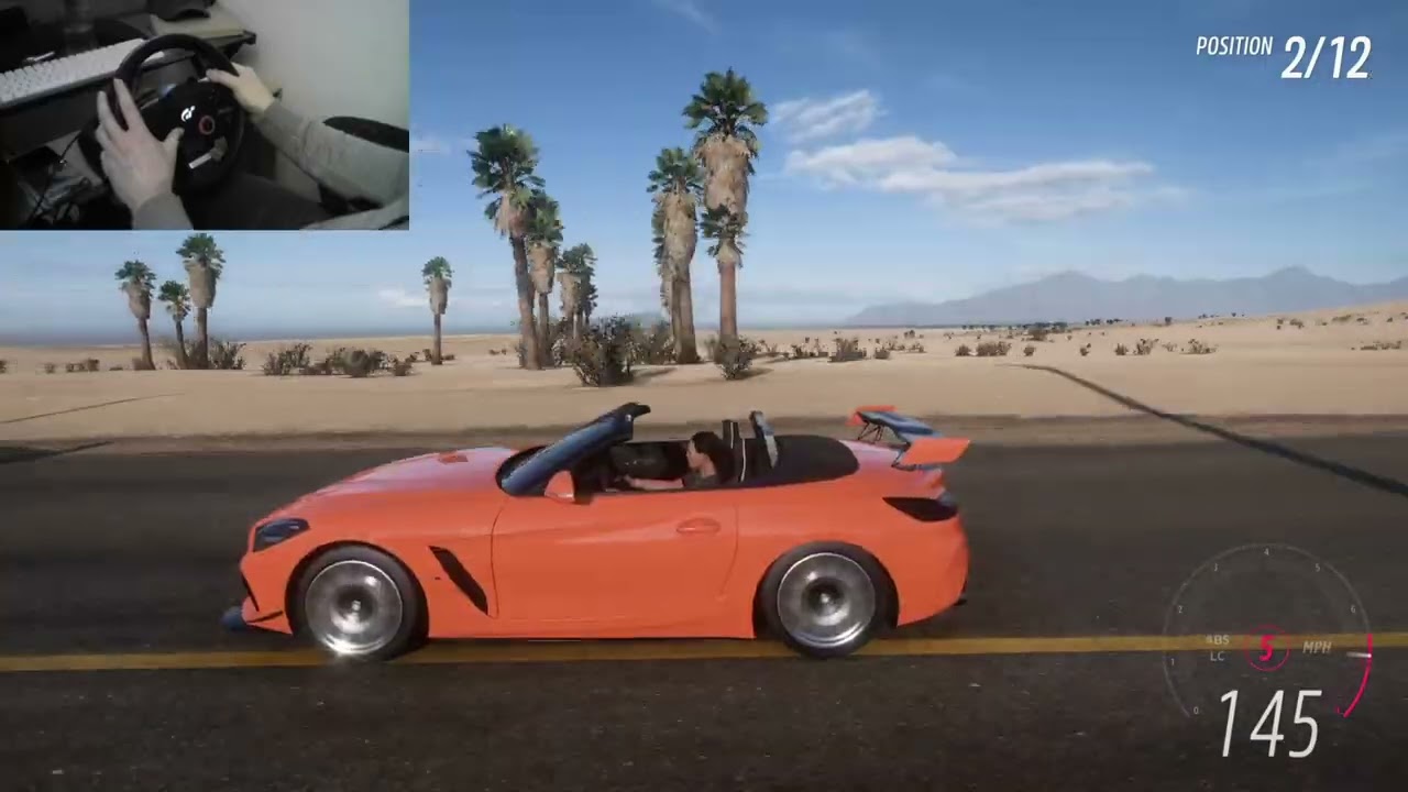 BMW Z4 - Forza Horizon 5 - A Class - The Goliath - Steering Wheel & Pedals