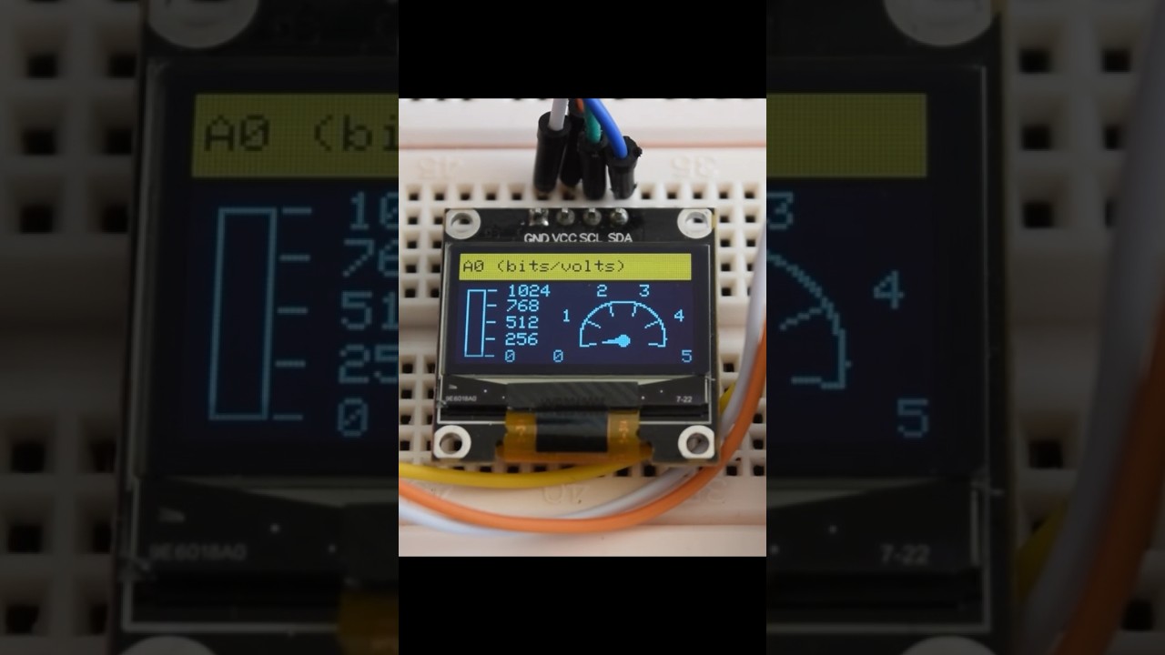 Gr&aacute;ficos con Arduino Nano y un display OLED de 128x64.