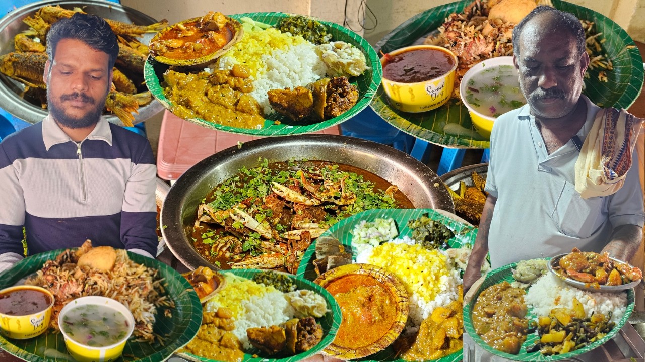 Unlimited Thali Rs.80/-Only | Best Veg & Nonveg Meal In Bhubaneswar | Street Food India
