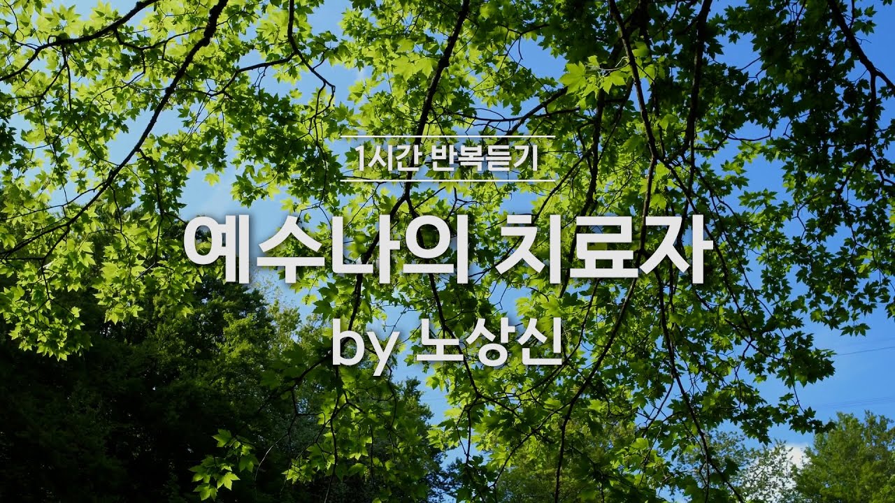 [1시간반복 듣기] 예수 나의 치료자 by 노상신