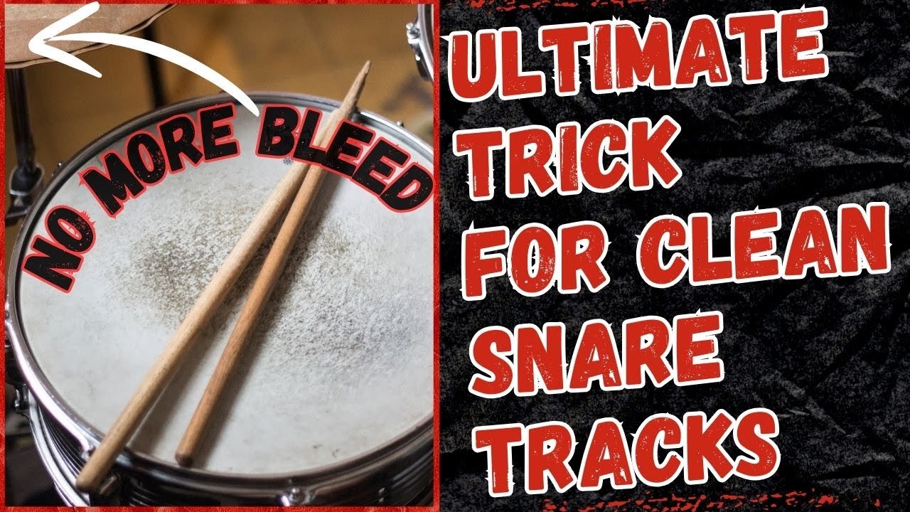GET RID OF ANY CYMBAL BLEED - ULTIMATE TRICK FOR CLEAN SNARE