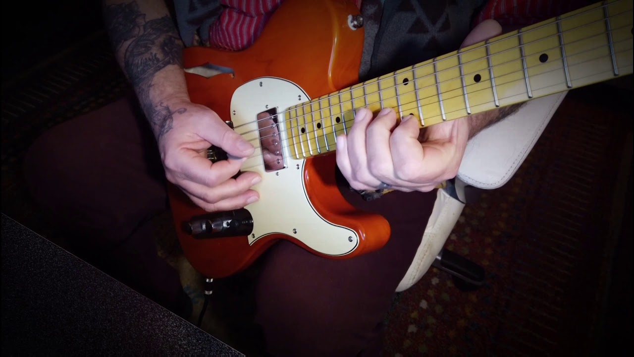 G&L Tribute ASAT Classic Bluesboy Semi-Hollow Clear Orange