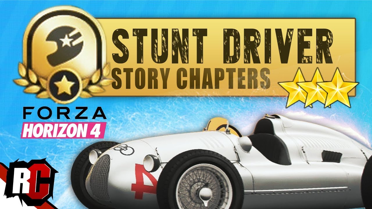 Forza Horizon 4 | Все главы истории STUNT DRIVER ★★★ (прохождения на 3 звезды)