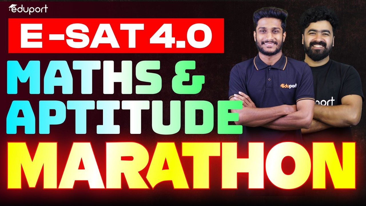 E-SAT 4.0 | Maths & Aptitude Marathon | Eduport