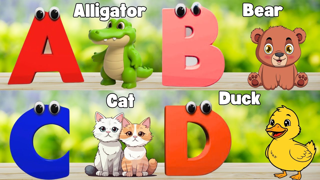 ABC Animals Song | A For Alligator Learn ABC Alphabet for Children | Education ABC Nursery Rhymes