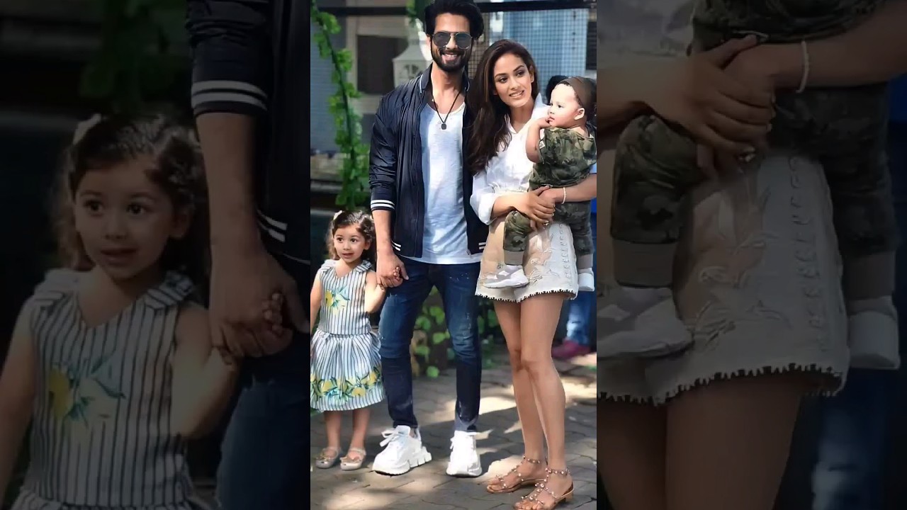 Shahid Kapoor Family Wife Mira Rajput and Kids 🥰🥀 #shahid #shahidkapoor #shorts #ytshorts