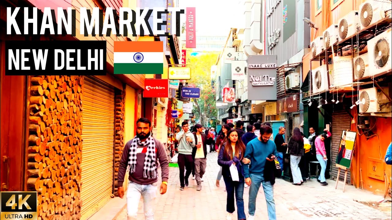 Walking And Exploring-Khan Market Rabindra Nagar New Delhi India 🇮🇳 4K HDR Walking Tour Video