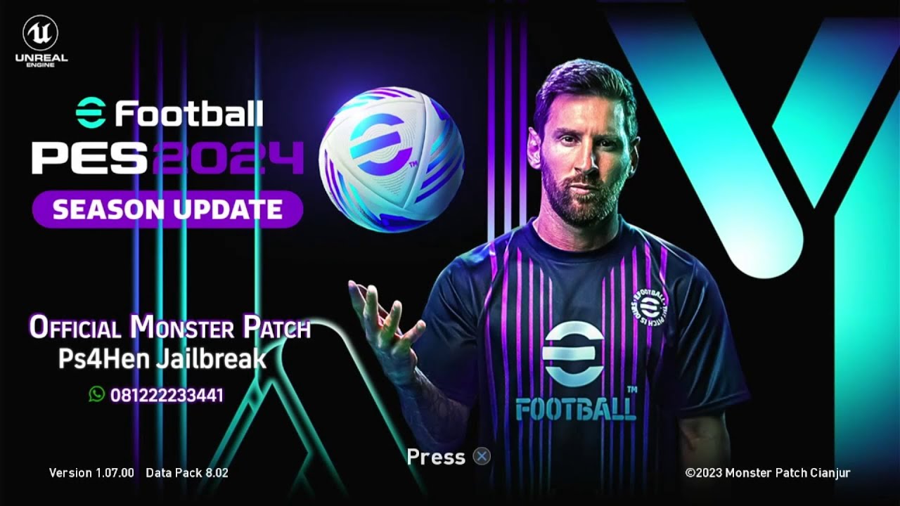 [PS4] eFootball PES 2024 SEASON UPDATE Monster Patch 8.02 #PES #eFootball