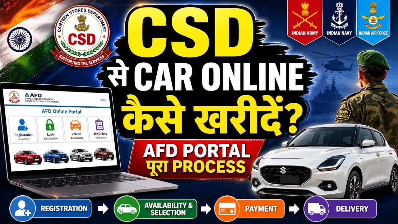CSD से Car खरीदने का नया Online Process | CSD Car Purchase | Car from CSD #Army #echs #KSB #CSD