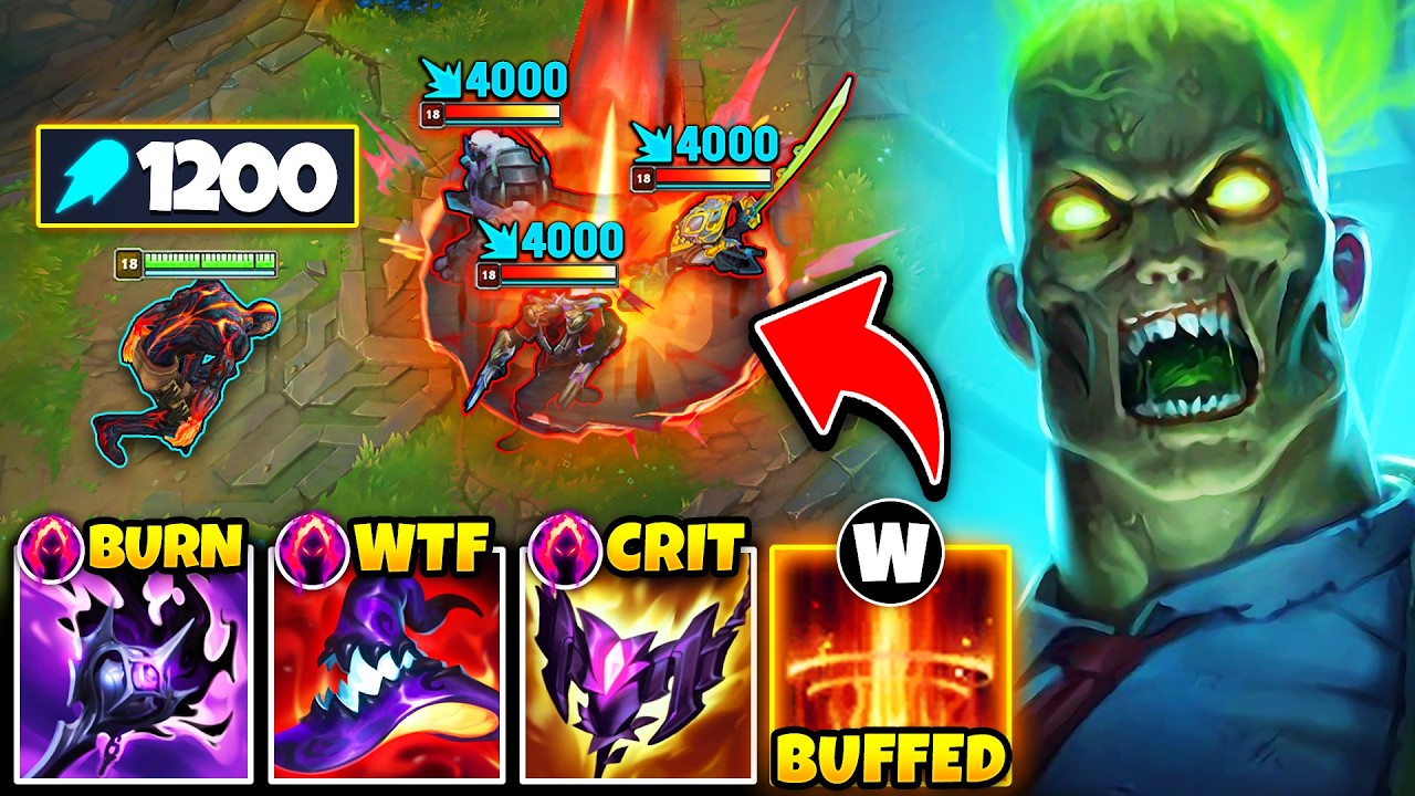 When Brand hits 1200 AP your whole team MELTS with one ability (MEGA BURN)