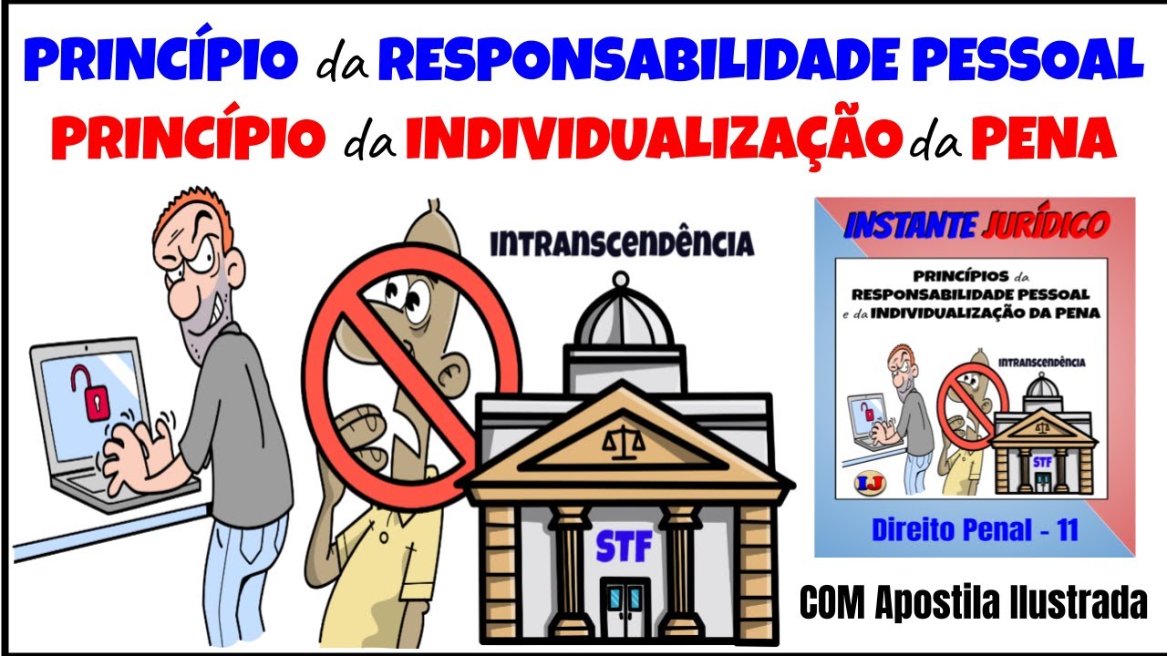 11 - Princ&iacute;pios da RESPONSABILIDADE PESSOAL e da INDIVIDUALIZA&Ccedil;&Atilde;O DA PENA - COM APOSTILA.